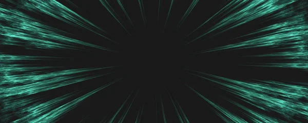 Turquoise Light Explosion Black Background — Stock Photo, Image
