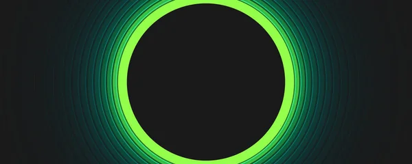 Verde Blu Gradiente Cerchio Foro Sfondo — Foto Stock