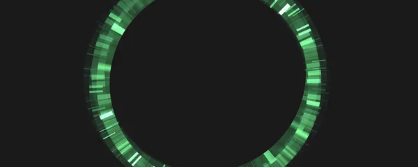 Green Galaxy Circle Hole Background — Stock Photo, Image