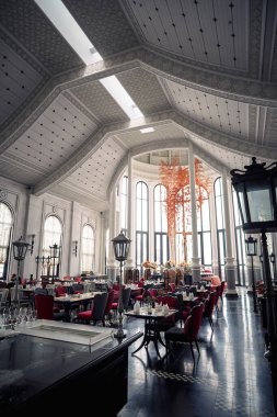 Yemek odası Hotel de la Coupole Sapa, Vietnam - 02 Şubat 2018