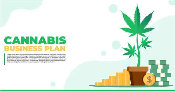 Esrar Planı Marihuana Kenevir Yaprakları Beyaz Arka Plan Marihuana Bitkisi — Stok Vektör