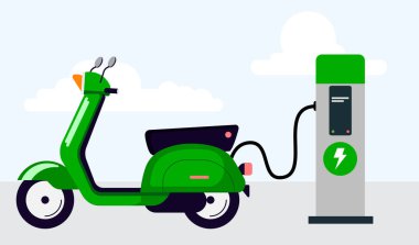 Elektrikli scooter ve elektrik şarj sistemi..