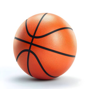 Saydam arkaplanda izole basketbol