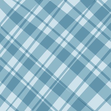 Mavi kareli süs. Web sitesi, ambalaj ve tasarım için vektör düzenlenebilir arkaplan. Vektör illüstrasyonu