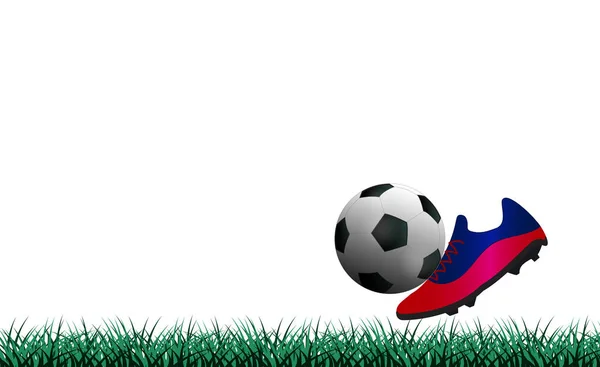 サッカーの背景は最小限だ 広告デザイン ウェブサイトや出版物 バナーとポスター カバーとパンフレット フライヤーに使用されるビジネスプレゼンテーションベクトルテンプレート — ストックベクタ
