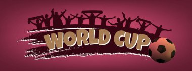 Futbol afişini alkışlıyor. Dekorasyon, reklam tasarımı, web sitesi veya yayın için İş Sunumu Vektör Şablonu kullanımı, afişler ve posterler, kapaklar ve broşürler, broşürler.