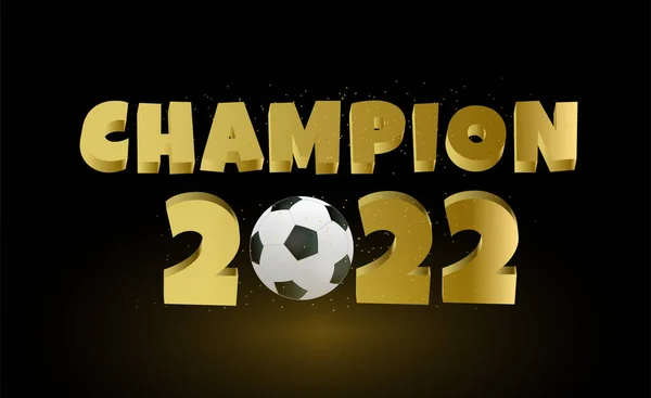 Goldener Fußball Weltmeister 2022 Business Presentation Vector Template Verwendung Für — Stockvektor