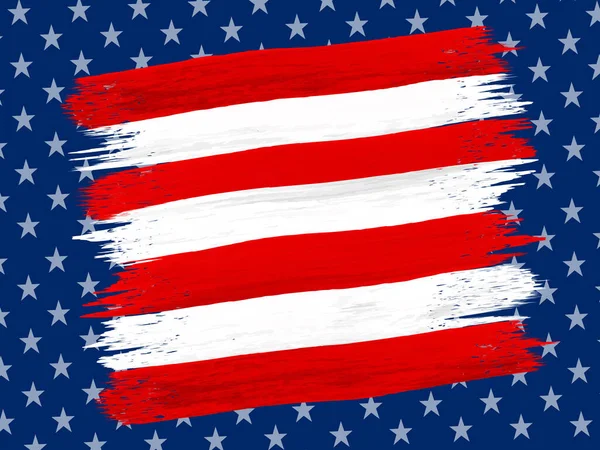 Bakgrund Till Den Amerikanska Flaggan Formulär Förutom Att Fylla Texten — Stock vektor