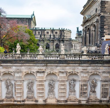 The Zwinger in Dresden is a magnificent Baroque palace, known for its beautiful gardens, ornate pavilions, and rich history as a cultural and architectural landmark clipart