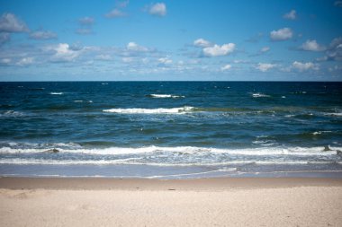 Kuzey Polonya 'daki Baltık Denizi kıyı şeridinde büyüleyici kumsallar, pitoresk kumullar ve yemyeşil alanlar, doğa severler ve plaja gidenler için huzurlu bir kaçış sunuyor..