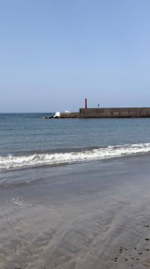 Portekiz Atlantik Kıyı Çizgisi Panoramik Görünümü