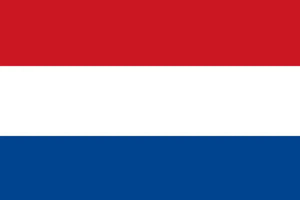 荷兰国旗 横向设计 荷兰国旗的升空 横向设计 摘要设计 — 图库照片