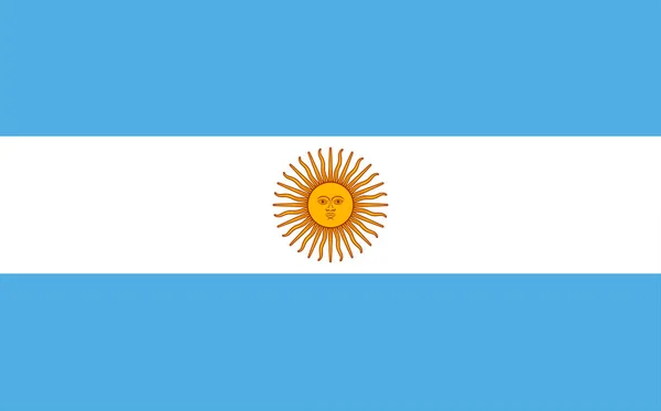 Argentina Bandera Argentina Diseño Horizontal Ilustración Bandera Argentina Diseño Horizontal — Foto de Stock