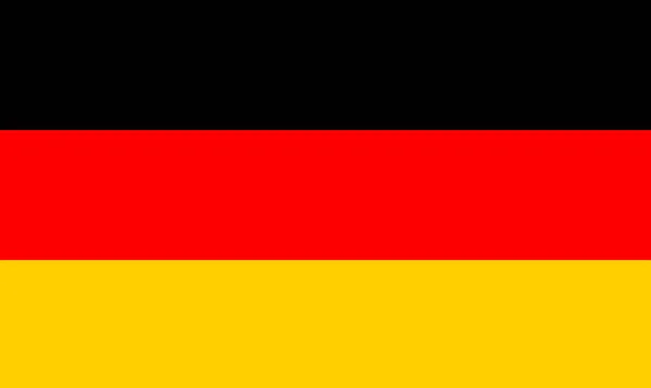 Alemanha Bandeira Alemanha Design Horizontal Ilustração Bandeira Alemanha Design Horizontal — Fotografia de Stock
