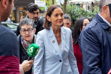 Reyes Maroto. İspanya Sanayi, Ticaret ve Turizm Bakanı ve Madrid belediye başkanlığı için PSOE adayı. Madrid 'de oyna. Fotoğraf:.