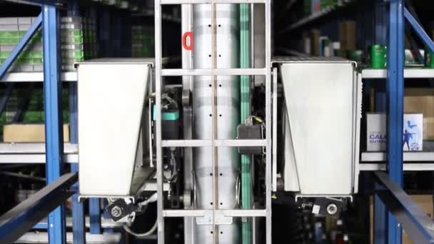 Fabbrica Fabbrica Nella Catena Alimentare Linea Produzione Robot Autonomi Che — Video Stock