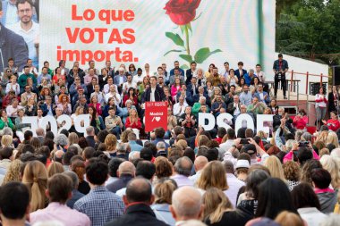 Juan Lobato Gandarias. Madrid Topluluğu 'nun adayı. Juan Lobato, İspanyol Sosyalist İşçi Grubu 'nun (PSOE) bir eylemidir. MADRİD, İSPAN - 25 Mayıs 2023.