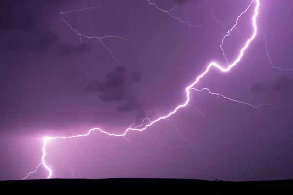 Kom Igen Blixten Elstorm Stark Elektrisk Storm Med Mängd Blixtar — Stockfoto