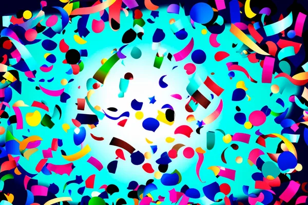 Confetti Vagyok Illusztráció Vicces Zökkenőmentes Minta Kreatív Minimalista Művészeti Stílus — Stock Fotó