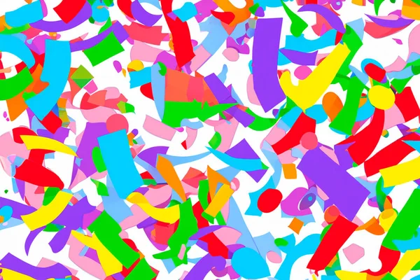 Конфетти Иллюстрация Веселый Бесшовный Рисунок Творческий Минималистский Стиль Искусства Современный — стоковое фото