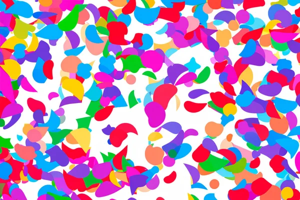 Det Confetti Illustration Roligt Sömlöst Mönster Kreativ Och Minimalistisk Konststil — Stockfoto