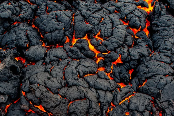 Vulcão Lava Magma Cone Vulcânico Com Lava Erupção Rochas Quentes — Fotografia de Stock