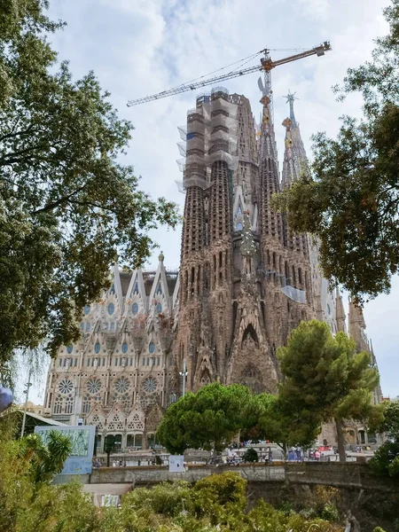 Sagrada Familia. Barcelona, İspanya 'daki Sagrada Familia Bazilikası. Gaudi..