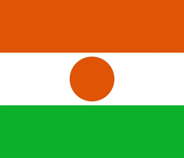 Нігер Прапор Нігеру Військове Повстання Відображає Тектонічні Зміни Африці Купон — стокове фото