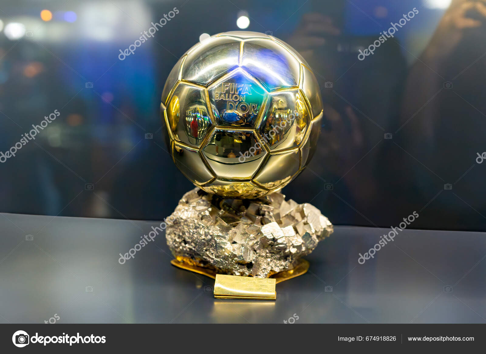 Ballon D'or Golden Ball Award Best Soccer Player Season Prize Stock