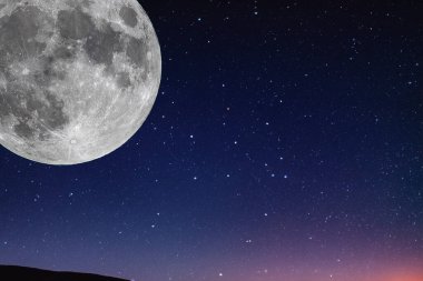 Wolf. Moon. Super full moon with dark background. Spain. Europe. Photo. 13. January. 2025. Supermoon. Eclipse. Stars. Night. Conjunction. Alignment. Mars. Jupiter. Uranus. Neptune. Venus. Saturn. First.