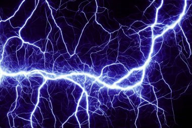 Statik elektrik. Statik elektrikli yıldırım tasarımı. Mavi elektrik akımı, plazma ve enerji kaynağı. Dünya Statik Elektrik Günü. 9 Ocak