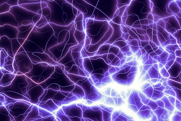 Statik Elektrik Statik Elektrikli Yıldırım Tasarımı Mavi Elektrik Akımı Plazma — Stok fotoğraf