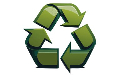 Geri dönüşüm logosu. Geri dönüşüm. Logo. Simge. Yeşil geri dönüşüm logosu. Kare tasarım Dünya Rekreasyon Günü. Sembol, imza veya logo. Beyaz arka plan. Uluslararası İkon Günü. İllüzyon. Resmedilmiş. 17 Mayıs. 2024