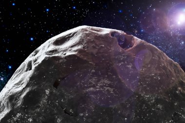 Göktaşı. Dünya 'daki Meteor Çarpması - Gezegenle Çarpışmada Ateşlenen Göktaşı - NASA tarafından desteklenen bu görüntünün elementlerini içerir
