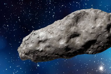 Göktaşı. Dünya 'daki Meteor Çarpması - Gezegenle Çarpışmada Ateşlenen Göktaşı - NASA tarafından desteklenen bu görüntünün elementlerini içerir