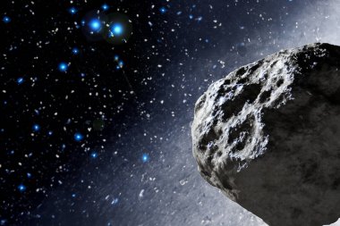 Göktaşı. Dünya 'daki Meteor Çarpması - Gezegenle Çarpışmada Ateşlenen Göktaşı - NASA tarafından desteklenen bu görüntünün elementlerini içerir