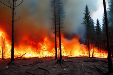 Wildfire. Palisades. Forest fire. Forest. Forest fire in progress. Fire. Large flames. USA. Climate change. 2025. January. California. Los Angeles. Pacific Palisades. Malibu. Hollywood. Kenneth. Eaton