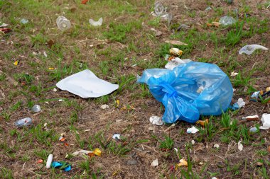 Çok saçma. Çamur. Doğadaki çöpler. Bir grup çevreci gönüllü parkta plastik çöpleri topluyor. Eylemciler çöp topluyorlar, gezegeni koruyorlar, kirlilikten kaçınıyorlar ve çevreyi kurtarıyorlar. Basuraleza.