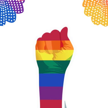 LGBT. 2024. LGTB. Lgbt bayrağı, gey, lezbiyen, lgbtq bayrağı. Eşcinsel gurur sembolü. Gece gökyüzünde havai fişek gösterisinin arka planında gökkuşağı renginde Lgbt yumruğu. Lgbt el. Karşılıklı desteğin sembolü. Kalp gökkuşağı.