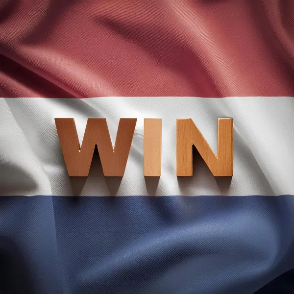 stock image Netherlands winner. Winner concept. Netherlands flag. Netherlands winner of Euro 2024 held in Germany.