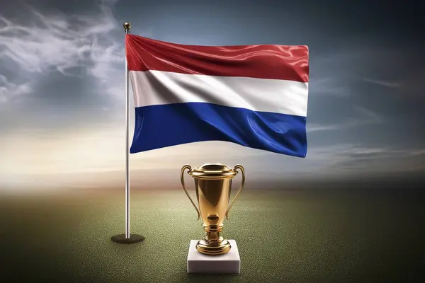 stock image Netherlands winner. Winner concept. Netherlands flag. Netherlands winner of Euro 2024 held in Germany.