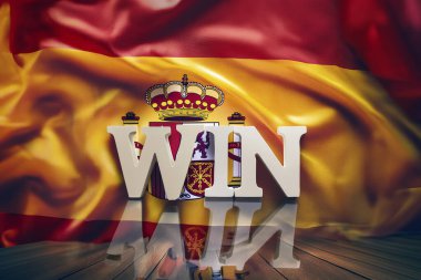 Spain winner. WIn. Winner concept. Spain flag. Spain winner of Euro 2024 held in Germany. Carlos Alcaraz win. Tennis. Wimbledon. ATP. clipart