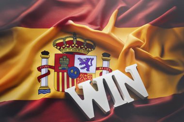 Spain winner. WIn. Winner concept. Spain flag. Spain winner of Euro 2024 held in Germany. Carlos Alcaraz win. Tennis. Wimbledon. ATP. clipart