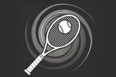 Tenis mi? Tenis topu ve raket. 2024 Olimpiyat Oyunları. Fransa 'nın başkenti Paris' te düzenlenen 2024 Olimpiyatları için Olimpiyat Sporu. Soyut tenis. Bir sürü canlı tenis topu, arka plan için yeni tenis topları deseni.