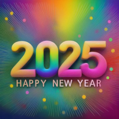 2025 yılı. Mutlu yıllar 2025. Parlak bir yeni yıl. 2025 balon. 2024 'ten 2025' e kadar tahta blok. Yeni bir yıla giriyoruz. Arkaplan tasarımı ve tebrikler. Havai fişeklerle tasarım.