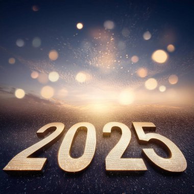 2025 yılı. Mutlu yıllar 2025. Parlak bir yeni yıl. 2025 balon. 2024 'ten 2025' e kadar tahta blok. Yeni bir yıla giriyoruz. Arkaplan tasarımı ve tebrikler. Havai fişeklerle tasarım.