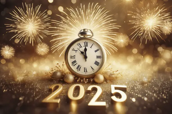 2025 yılı. Mutlu yıllar 2025. Parlak bir yeni yıl. 2025 balon. 2024 'ten 2025' e kadar tahta blok. Yeni bir yıla giriyoruz. Arkaplan tasarımı ve tebrikler. Havai fişeklerle tasarlandı. Boşluk.
