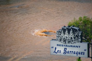 Flood. Floods. Flooding Spain. Streets flooded by the torrential rains that have fallen. Utiel. Letur. Cadiz. SPAIN. 13 November. Climate change. Valencia. Malaga. Tarragona. Catalonia. 2024. Alicante.