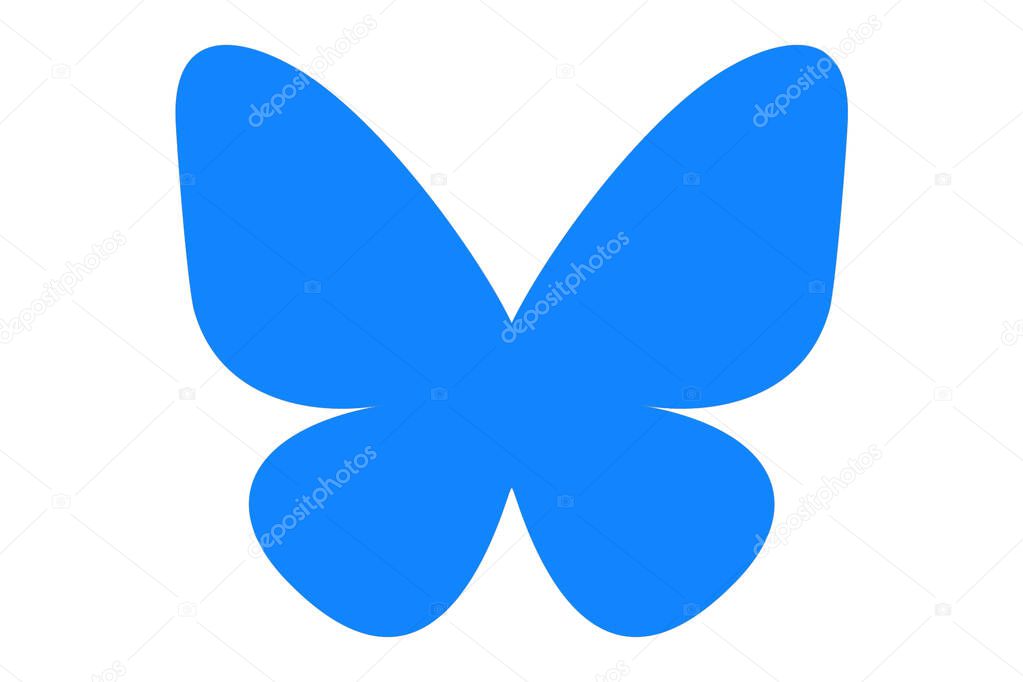 Bluesky. App. Possible replacement for X. Newspapers and people leaving the other social network and joining Bluesky. Logo. Design without background.