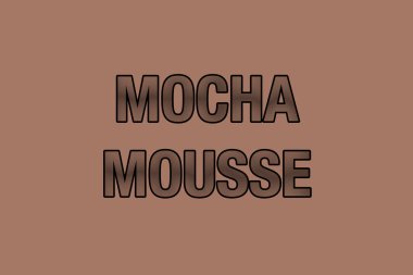 Mocha Mousse. 2025 'in rengi. Mocha ve Mousse tonları öne çıkan renk trendi olarak vurgulanıyor. Zarif ve modern arka plan. 2025 yılının demo rengi. #a47864